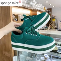 women flats sneakers shoes spring moccasin fashion creepers shoes lady loafers ladies slip on 5cm platform shoes korean style