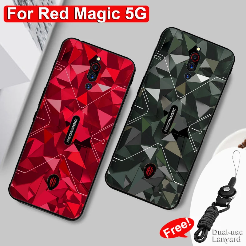 Чехол для ZTE Nubia Red Magic 5G камуфляжный Тонкий матовый чехол Redmagic s задняя крышка