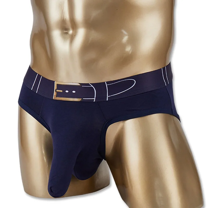 Мужские хлопковые трусы с большим карманом сексуальное нижнее белье со слоном в