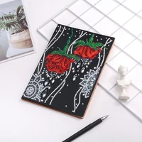 rose butterfly diy multi shaped diamond painting a5 notebook memo pad diary book