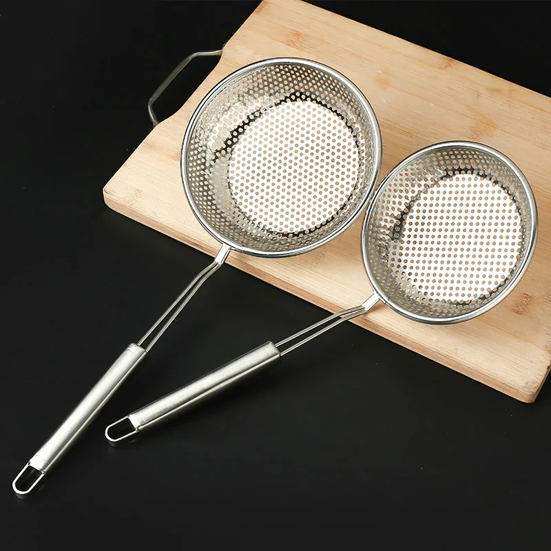 Дуршлаг четырех размеров из нержавеющей стали многоразовая проволока ручной