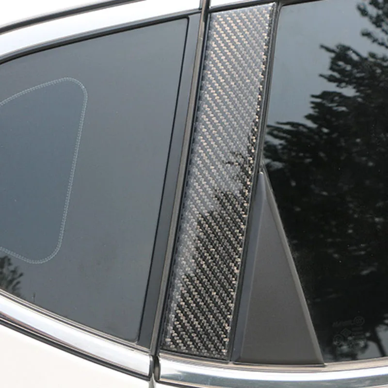 6 шт. Декоративные колонки из углеродного волокна для Haval H2 H2S 2014 2019 BC|Хромирование|