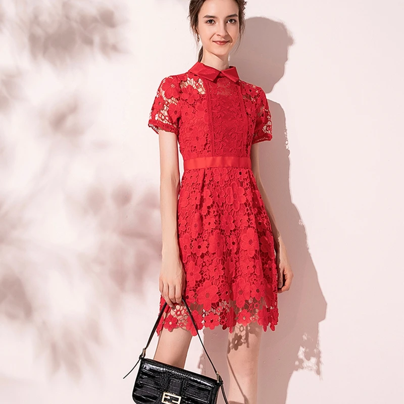 2020 летнее тонкое женское платье высокого качества модельное дизайнерское