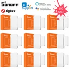 120 шт., датчик SONOFF SNZB-04 ZigBee для дверей и окон, детектор системы безопасности для умного дома, работает с приложением EWelink Alexa Google Home