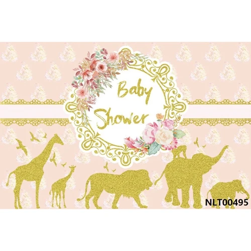 Yeele Baby 1st Birthday Backdrop Girl Princess Baby Shower Золотая Корона розовая пользовательская фотография Виниловый фон для фотостудии - Цвет: NLT00495