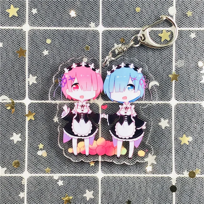 Мультяшный брелок аниме Re:Life In A другой мир от Zero милые аксессуары сестры Рем и Рам