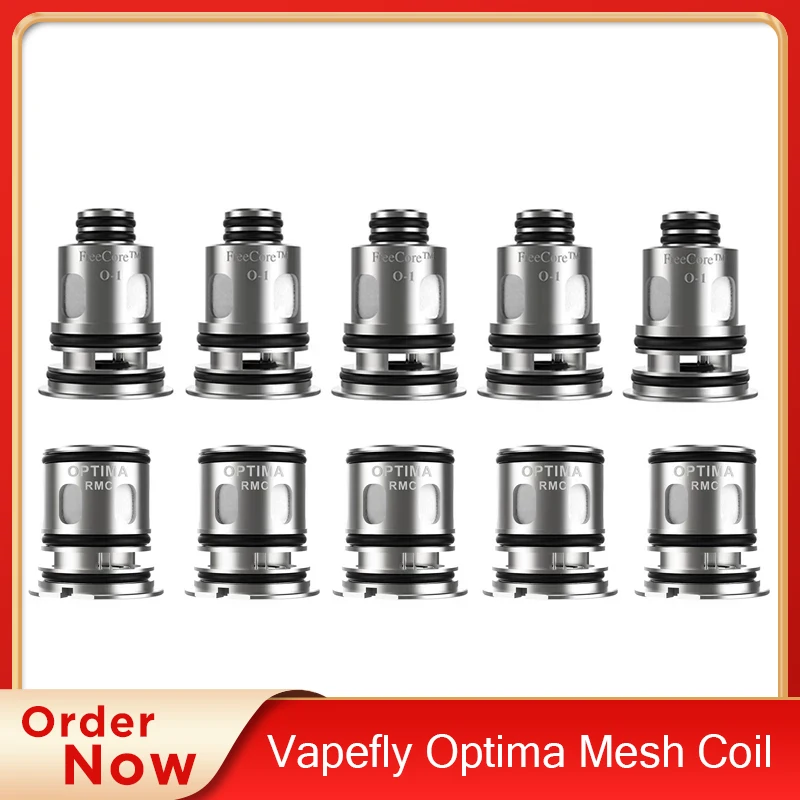 

5pcs/lot Vapefly Optima Mesh Coil 0.3ohm 0.6ohm & Optima RMC Coil Vaporizer For E Cigarette Vapefly Optima Pod MOD Kit