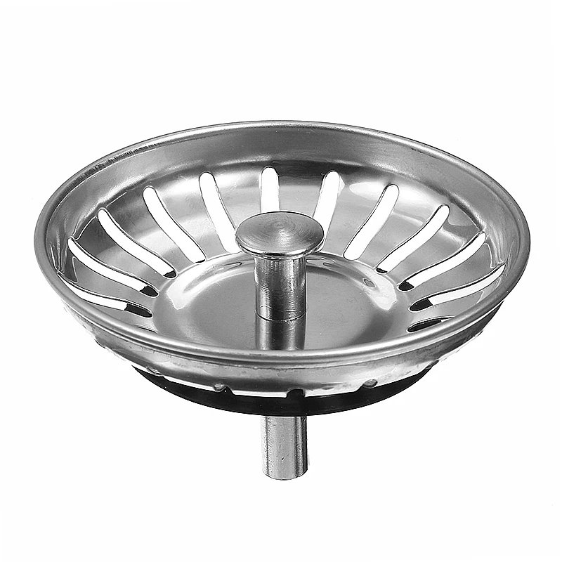 

High Quality 1pc 304 Stainless Steel Kitchen Sink Strainer Stopper Waste Plug Sink Filter Bathroom Basin Sink Drain