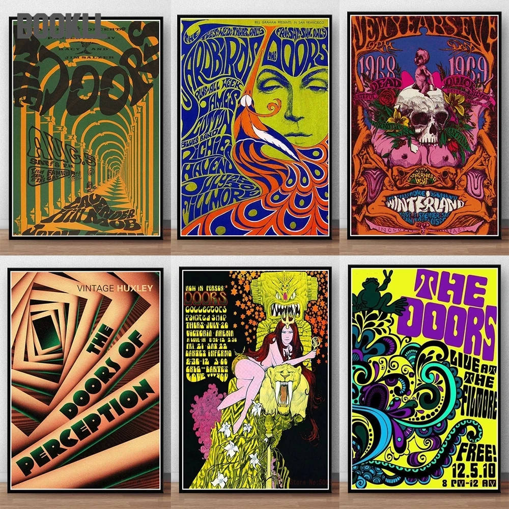 

Modern Pop Art Abstract Posters American Heavy Metal Rock Style Canvas Painting Interior Decoration Art Painting(No Frame)