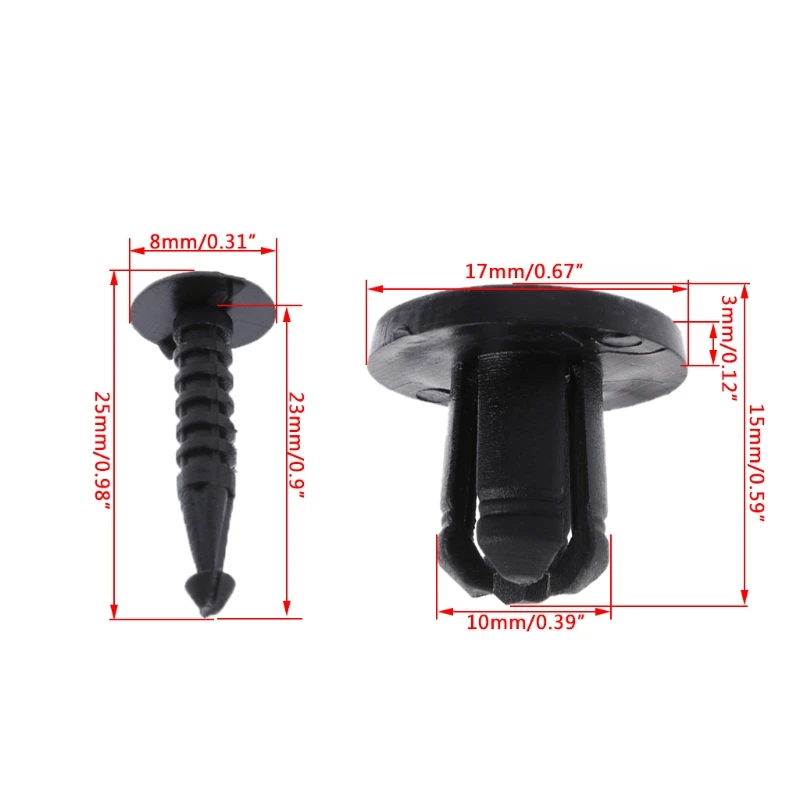 

10 Pcs Car Bumper Fastener Trim Clip Rivets for renault Clio Laguna Megane Espace
