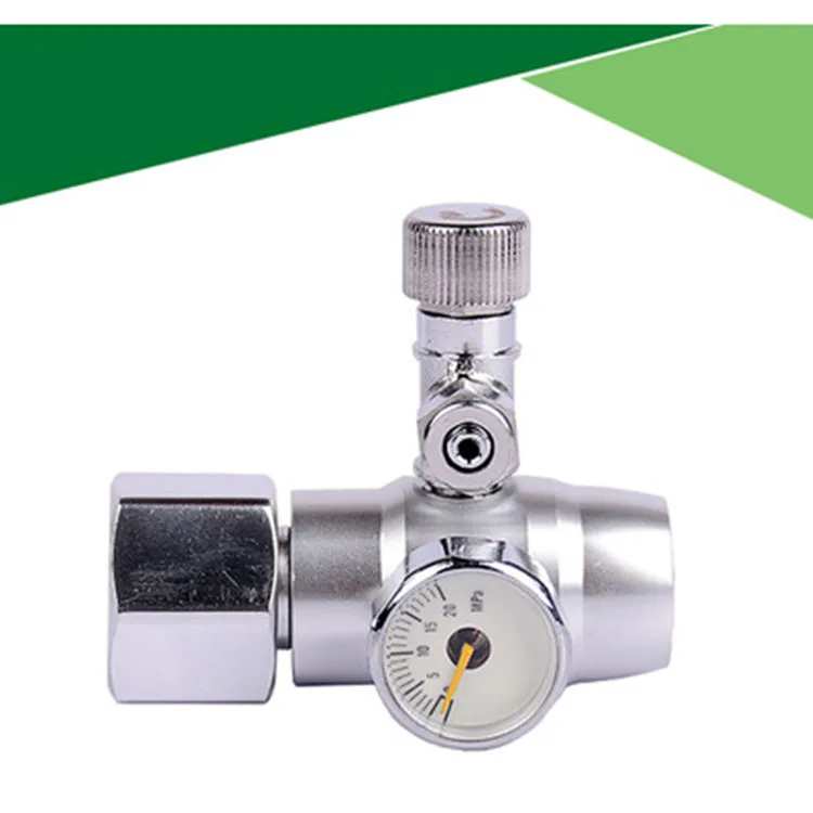 

Aquarium CO2 Single Gauge Decompression Regulator Control Vavle Interface G5/8 For Water Plants Fish Tank Manometer Accessories