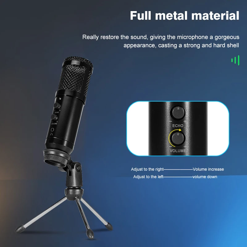 MovingMic microfone USB BM800 Studio Microphone Professional bm800 Condenser Sound Recording For computer | Электроника
