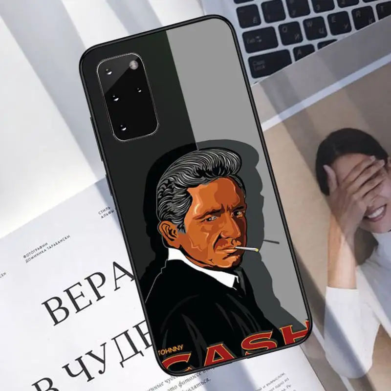 

johnny cash Phone Case For Samsung galaxy S 7 8 9 10 20 edge A 6 10 20 30 50 51 70 note 10 plus