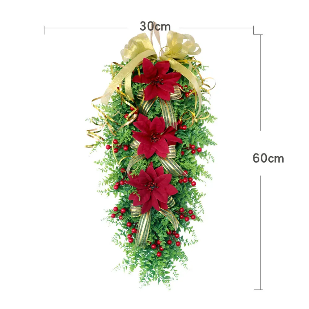 

Simulation Flower Door Swag Hanging Pendant Holiday Supplies Party Festival Decor Fall For Arch Front Door Wall Home Xmas Decor