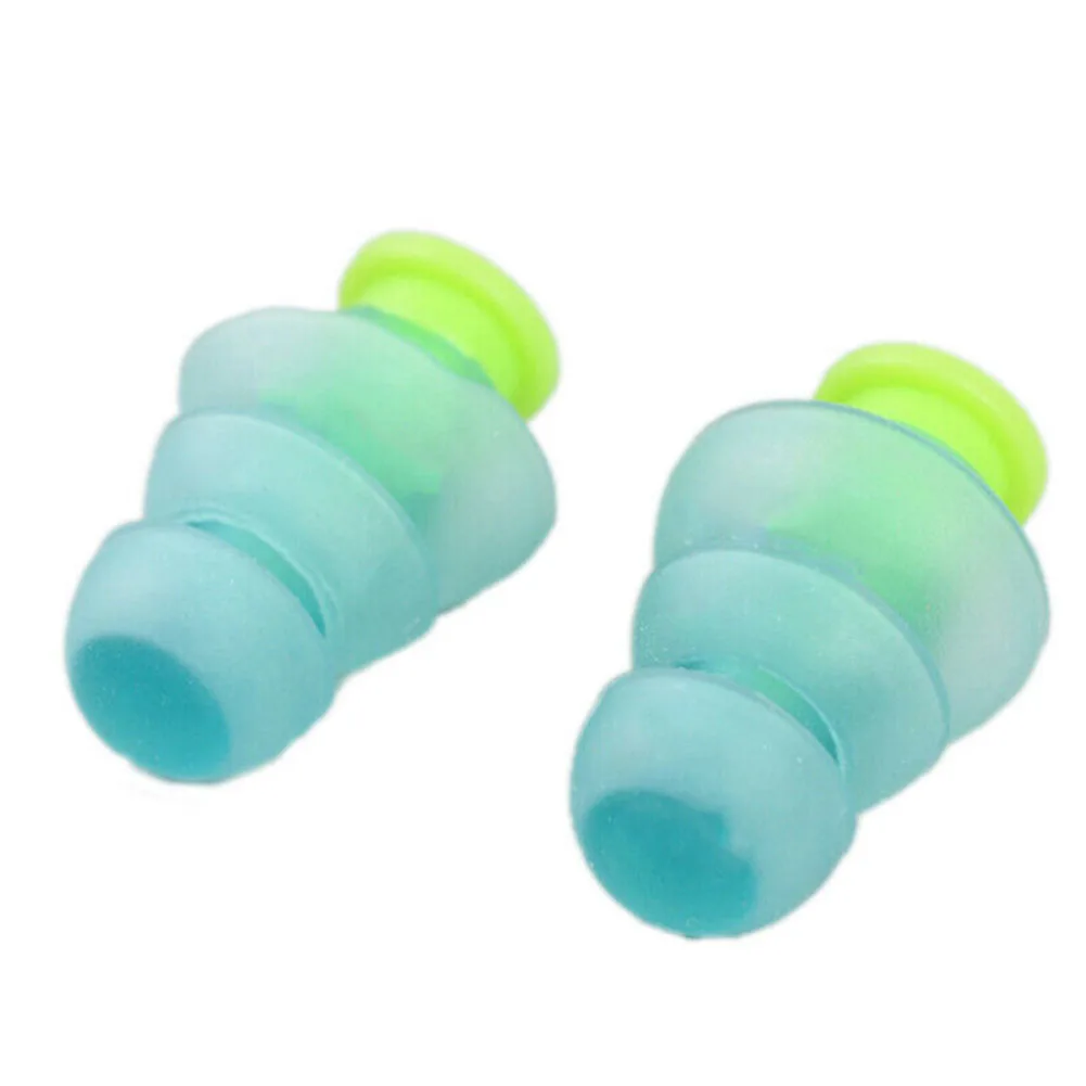 

Hearing Protection Christmas Tree Shape Two-Color Reusable Noise Cancelling Concerts Ear Plug Mouldable Home Portable Silicone