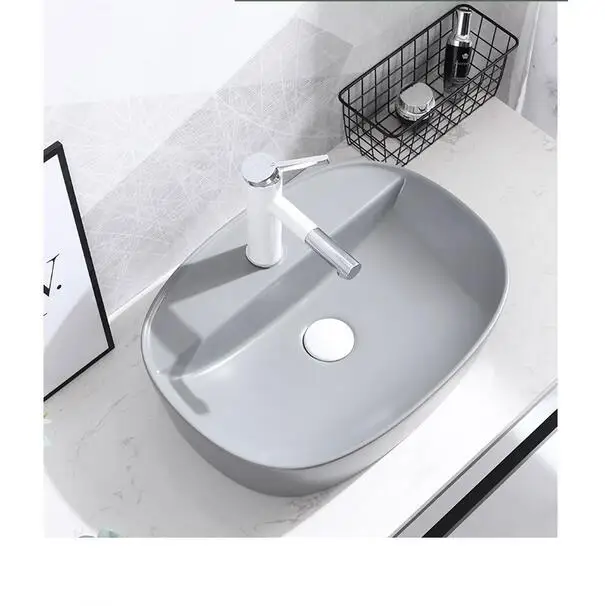 Раковина керамическая для ванной комнаты Современная зеленая художественная