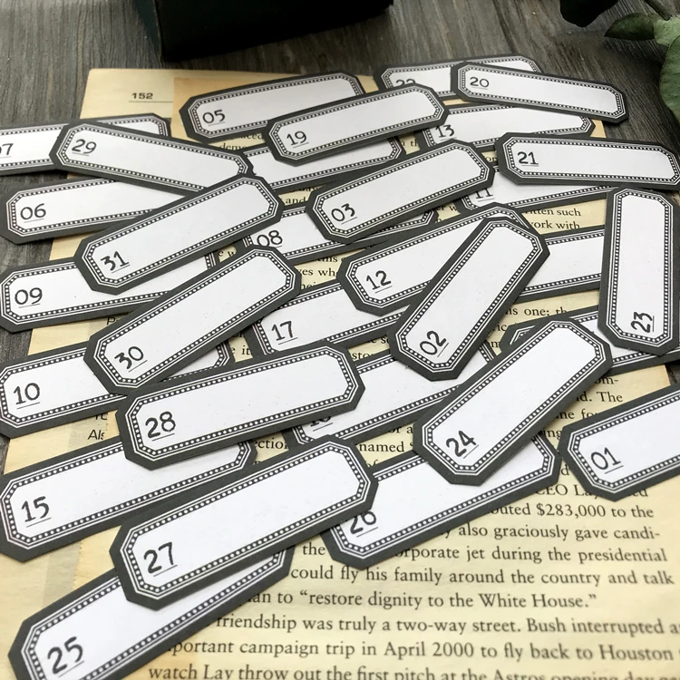 Бумажные наклейки KSCRAFT для самостоятельного изготовления журналов записок