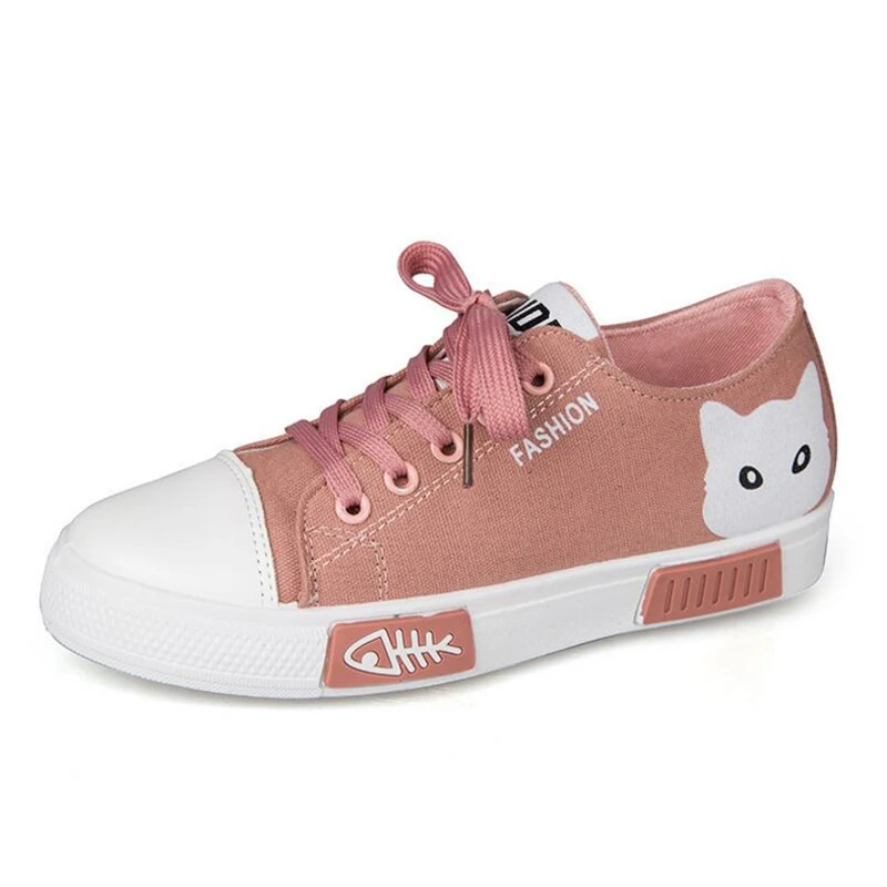 QWEDF женская обувь на плоской подошве с рисунком парусиновая 2019 летние женские