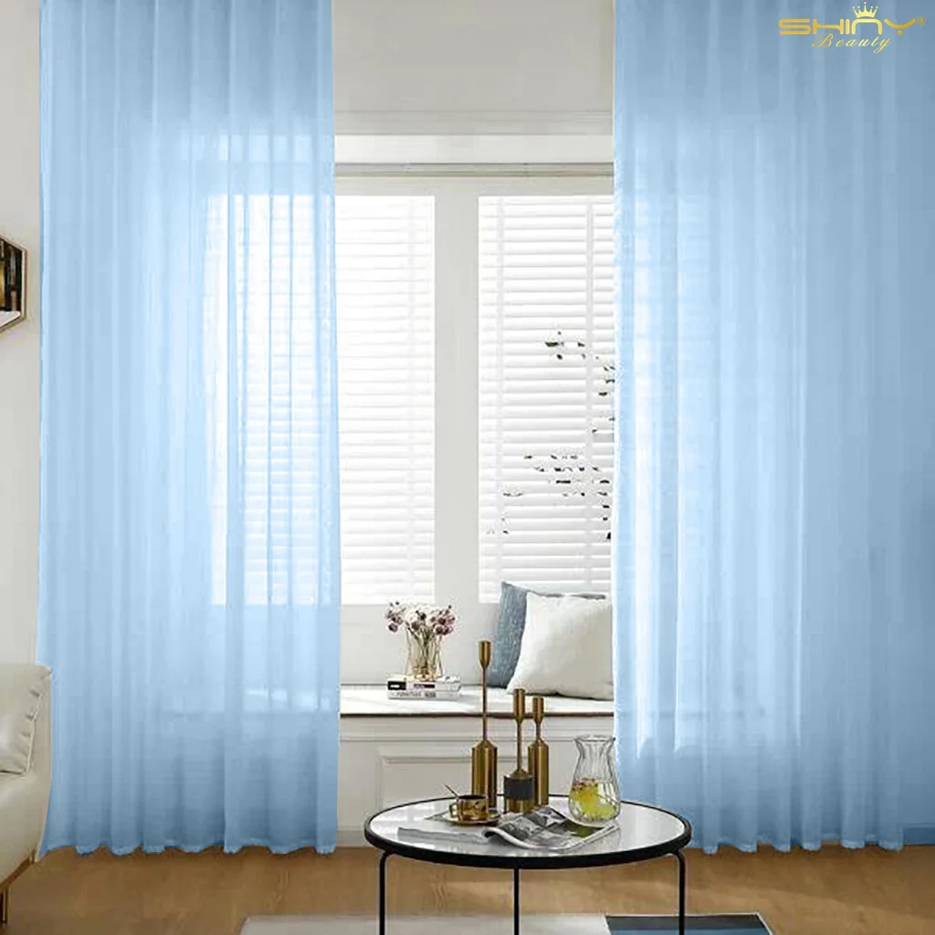 Шифоновый фон 29x78 дюймов шифоновая прозрачная занавеска Роскошная оконная для