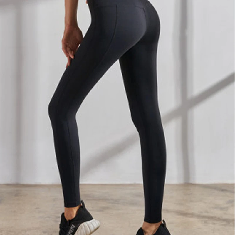 2019 новые женские брюки для фитнеса с высокой талией обтягивающие эластичные