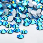 JUNAO ss6 ss12 ss16 ss20 ss30 черное стекло AB со стразами с плоской задней поверхностью, круглые стразы, Алмазное украшение для ногтей без горячей фиксации