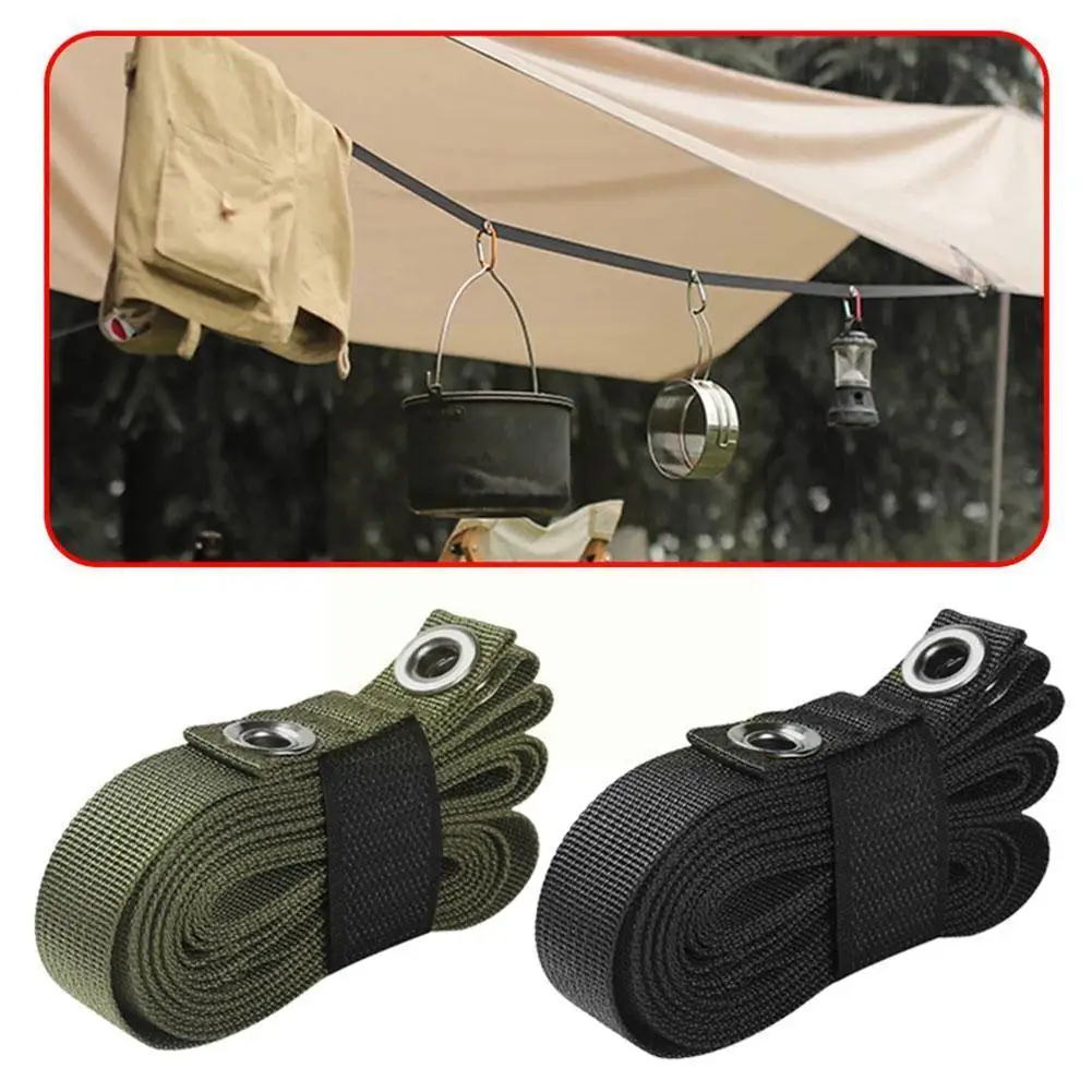 

1pc Multifunctional Clothesline Tent Adjustable Awning Camping Tools Extension Windproof Portable Outdoor Nylon Accessories L8e1