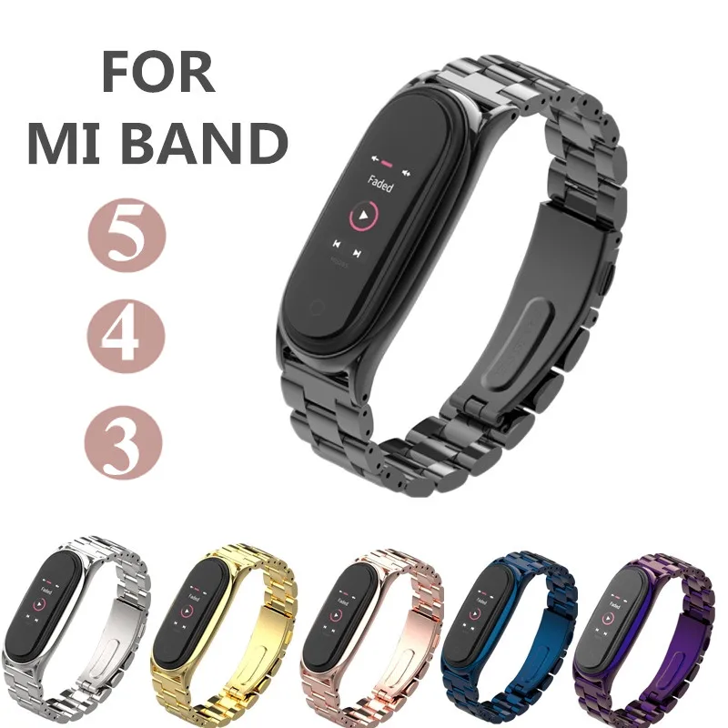 

Mi band 5 4 3 Metal Strap Plus for Xiaomi Mi Band 4 Bracelet Screwless Xiaomi MiBand4 Bracelet Xiomi MiBand 4 Wrist Band Steel