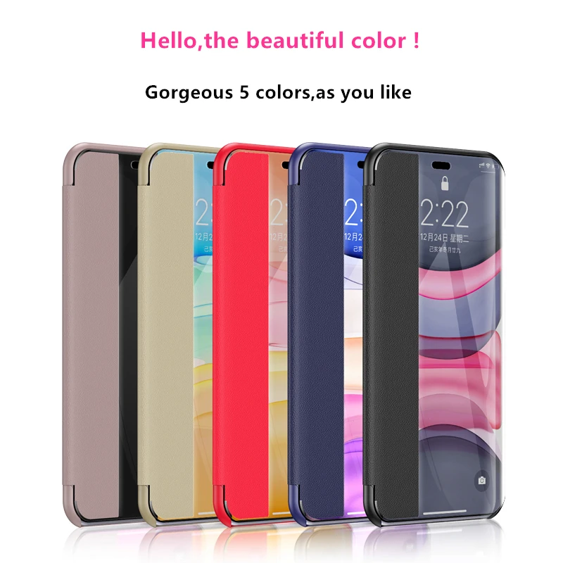Умный чехол с откидной крышкой для Iphone 12 11 Pro Max 2020 новый кожаный 8 7 6s Plus X Xr Xs SE |