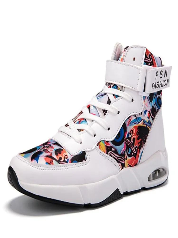 

Shoes Men Sneakers Breathable Microfiber Men Casual Boots Basket Homme Comfortable High Top Trainers Male Walking Sneakers Ankle