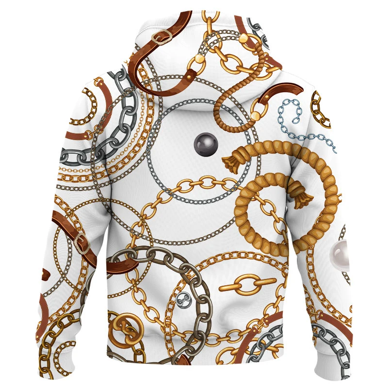 

2021 brand new fashion Iron chain 3D printed hoodie men and women personalized design sweatshirt harajuku hoodie pullover Tops
