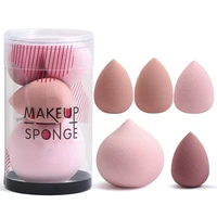 5pcs makeup sponge set blender makeup tools beauty cosmetics puff face foundation blending for liquid cream and powder new
