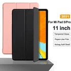 Чехол-книжка для планшета Xiaomi Mi Pad 5 Pro 11 дюймов 2021, смарт-чехол из искусственной кожи для mi pad5 Pro 11 дюймов, чехол-книжка с автоматическим пробуждением