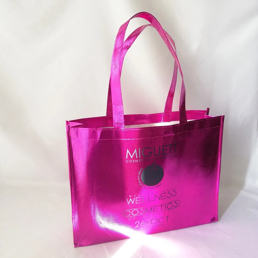 Оптовая продажа 1000шт/партия многоразовая блестящая фуксия ламинированная