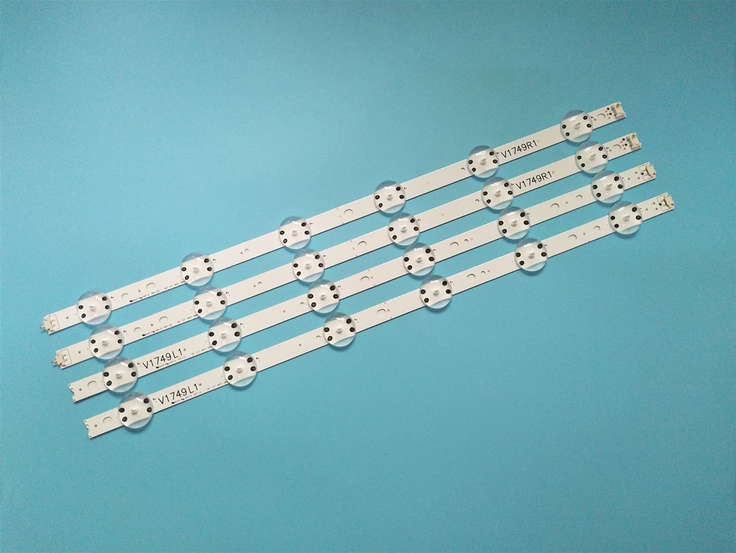 Новый комплект хорошее качество Светодиодная лента 4 шт. для LG 49UV340C 49UJ6565 49UJ670V V17 49