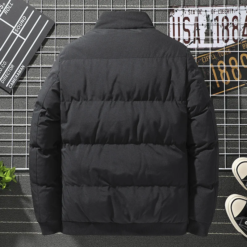 

Men Jacket Winter 2020 New Fashion Male Casual Hooded Outwears Coat Warm Fur Parka Overcoat Men's Solid Thick Zipper Jackets