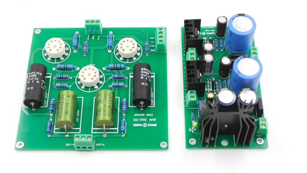 

Assembeld Ground Grid gg Tube Preamp + Power Supply Board （Without Tubes)