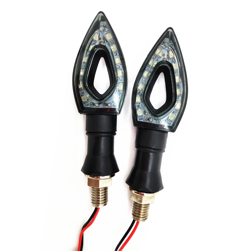 1 пара 12 Светодиодный универсальный мотоцикл указатель поворота светильник