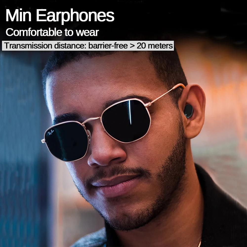 M1 HIFI TWS Bluetooth наушники IPX6 водонепроницаемые V5.0 беспроводные наушники для Xiaomi Android IOS с зарядным устройством 350 мАч