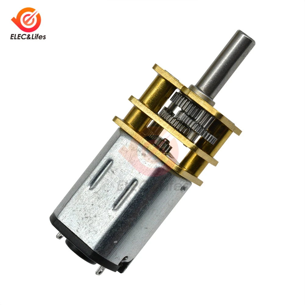 GA12-N20 N20 3V 6V 12V DC редукторный двигатель 100 об/мин замедление микро мотор DIY RC Car Robot Boat