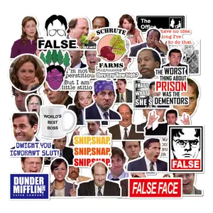 Наклейки для офиса, 50 шт., наклейки для ТВ-шоу в США, наклейки для скрапбукинга, наклейки для ноутбука, бутылки с водой, чемодана, ноутбука, телефона, гитары, автомобиля