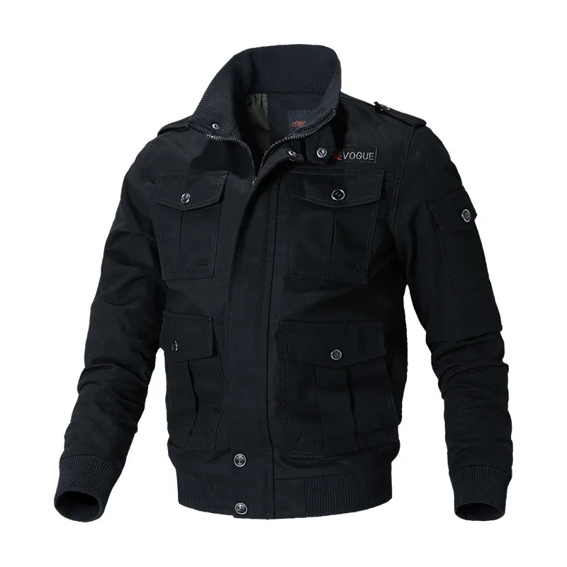 

Ymwmhu Men Army Green Military Jacket Mens Casual Bomber Jacket Male Autumn Winter Streetwear Coats Man Solid Zipper Windbreaker