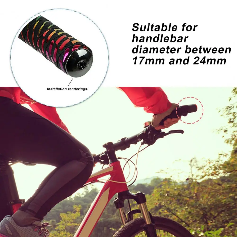 

2Pcs Handlebar End Plugs Electroplating Universal Aluminum Alloy Road Mountain Bike Grip Bar End Cap for MTB Mountain Bike Grip