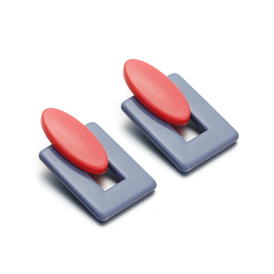 Женские большие массивные геометрические серьги Match Right для женщин акриловые