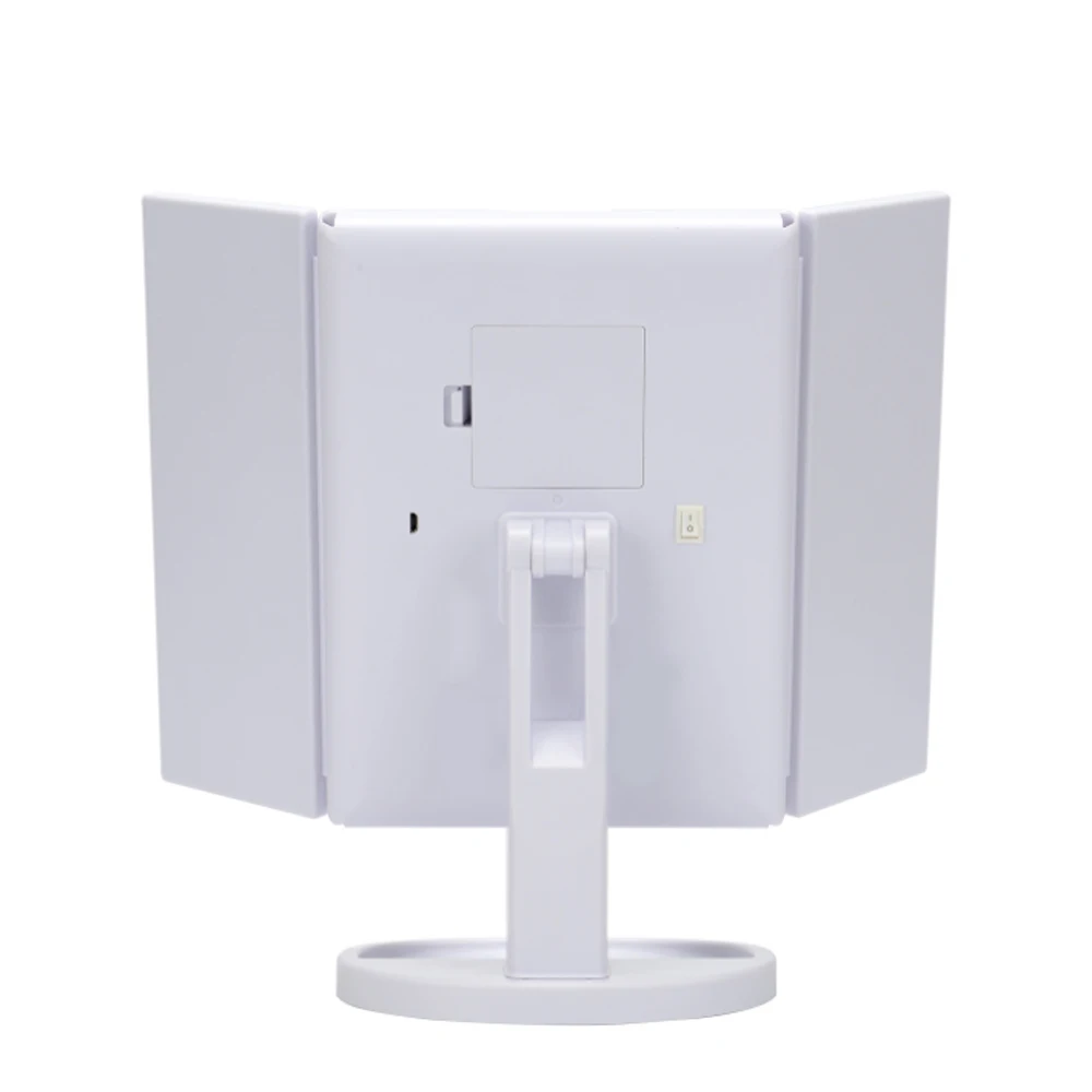 Складное зеркало для макияжа со светодиодный светильник кой большой