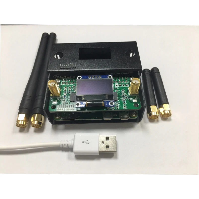 Горячая Распродажа собранный дуплексный Simplex MMDVM Hotspot UHF + OLED чехол для антенны