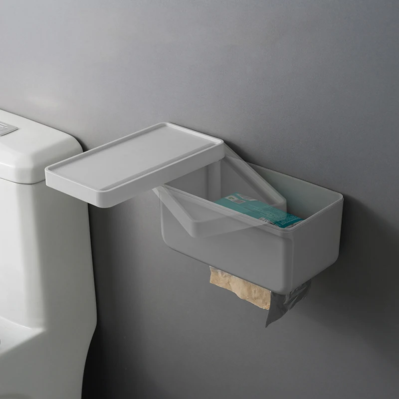 Настенный держатель для туалетной бумаги полка смартфона детские салфетки