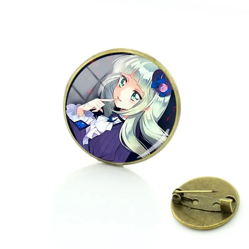 Аксессуары Bandai брошь булавки круглая Aikatsu Sweet Beautiful Todo Yurika Image Glass Girls Женская