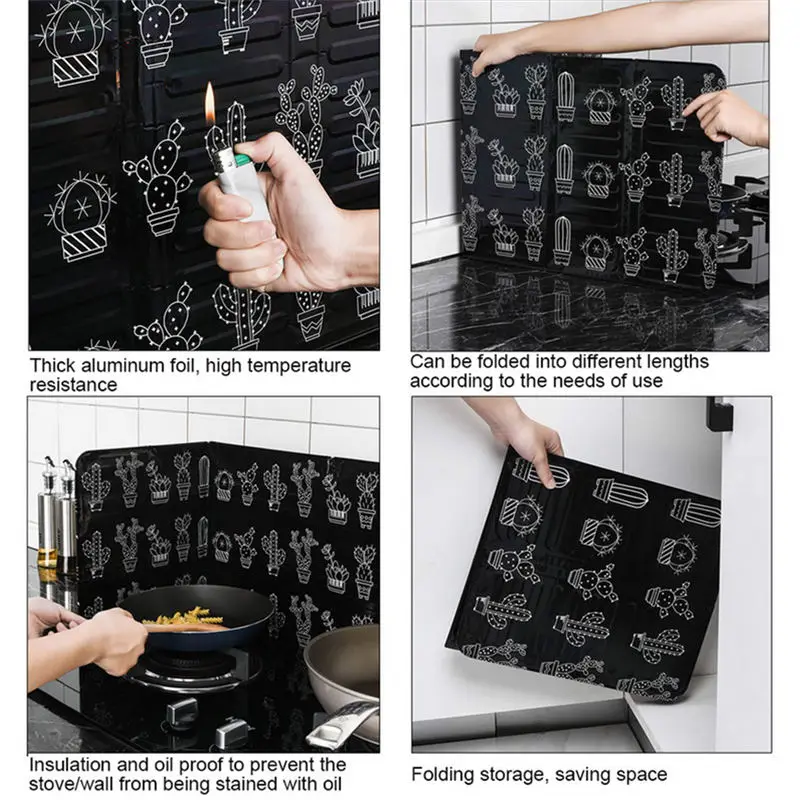 Алюминиевая фольга масляный блок барьер плита повара анти-брызг масла