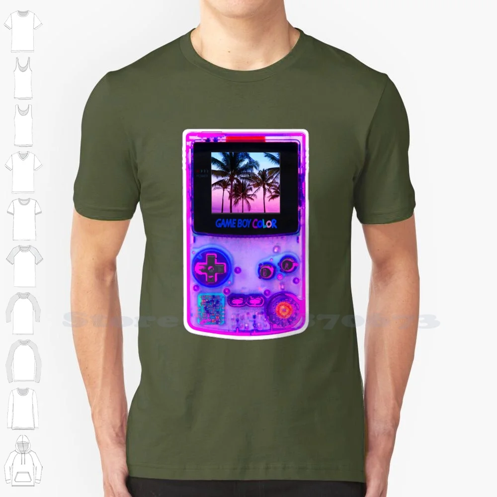 

Vaporwave Retrowave Videogame Retrogame Custom Funny Hot Sale Tshirt Videogame Retrogame Super Game Boy