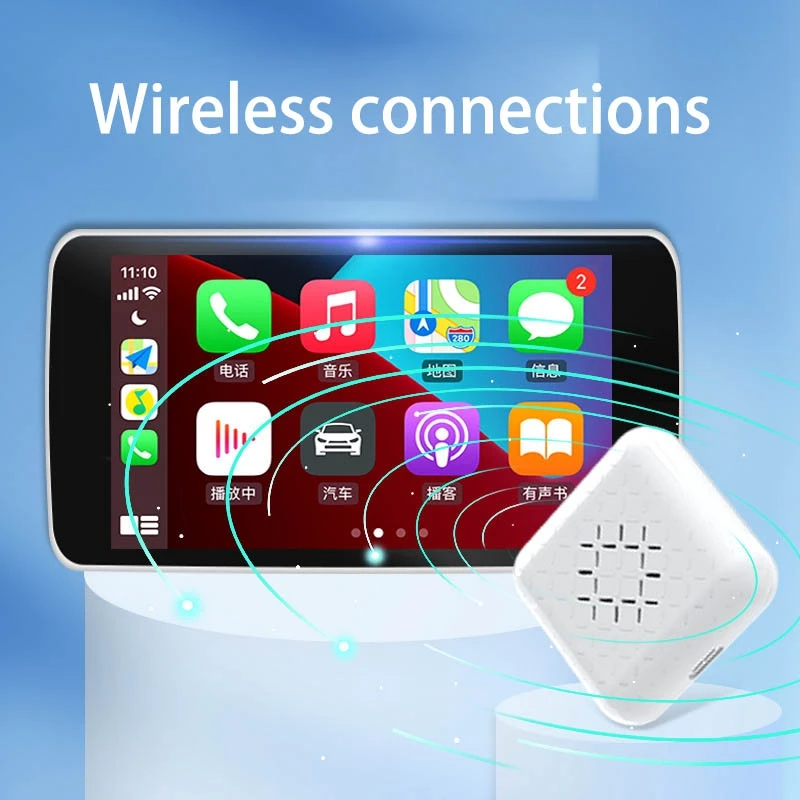 

Vehicle MINI CarPlay Box For- Benz Volvo Toyota Honda Etc Support Bluetooth Wireless Auto Connection, Charging